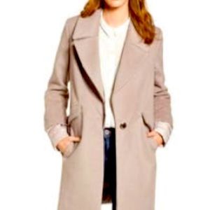 Calvin Klein wool/puffy coat pink